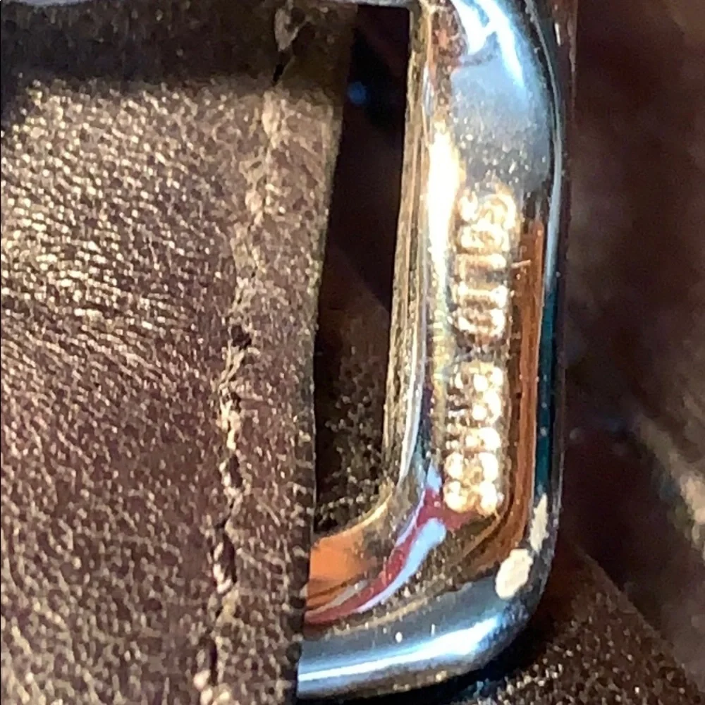 Vintage Coach lock/keys computer shoulder leather